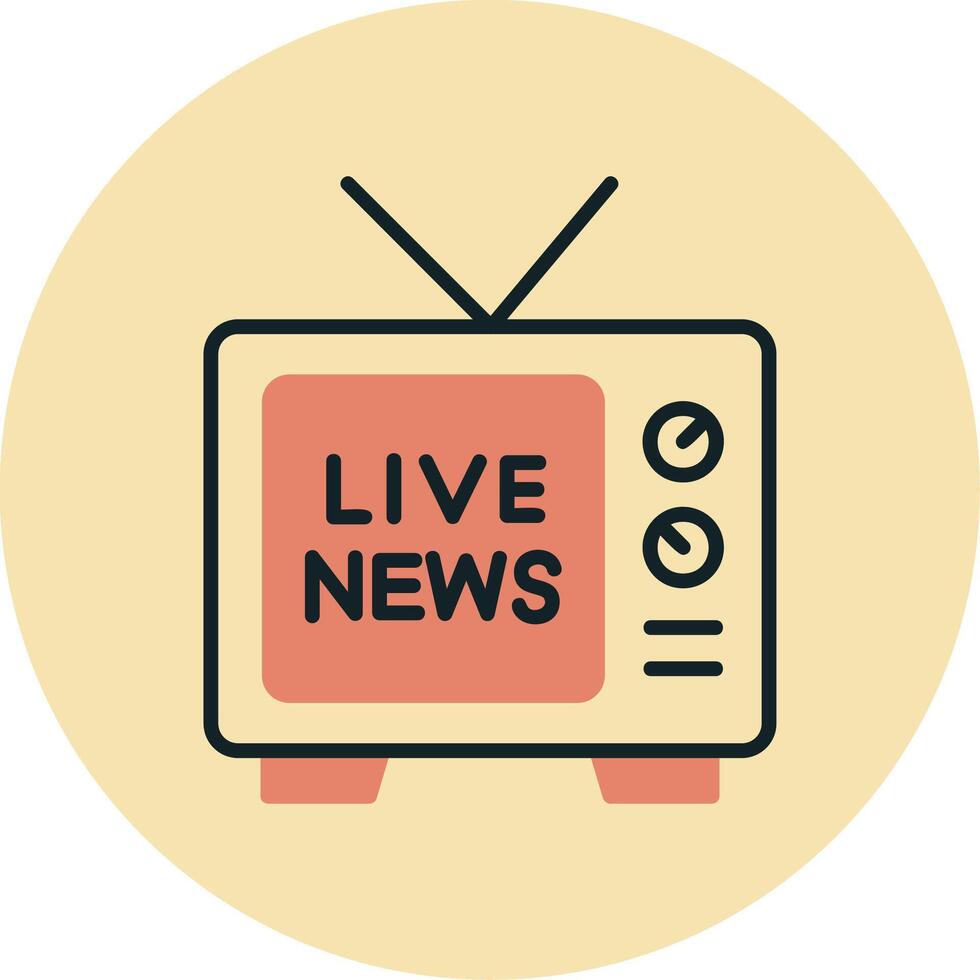 Live News Vector Icon