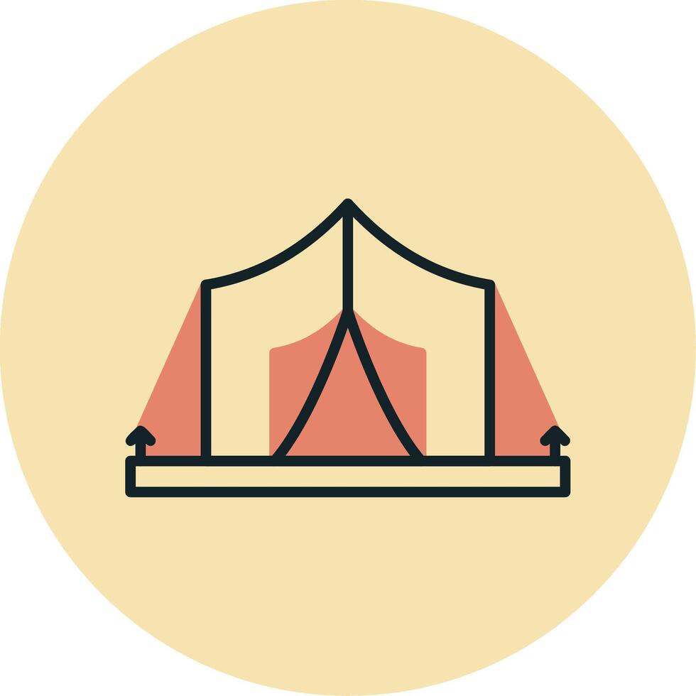 Tent Vector Icon