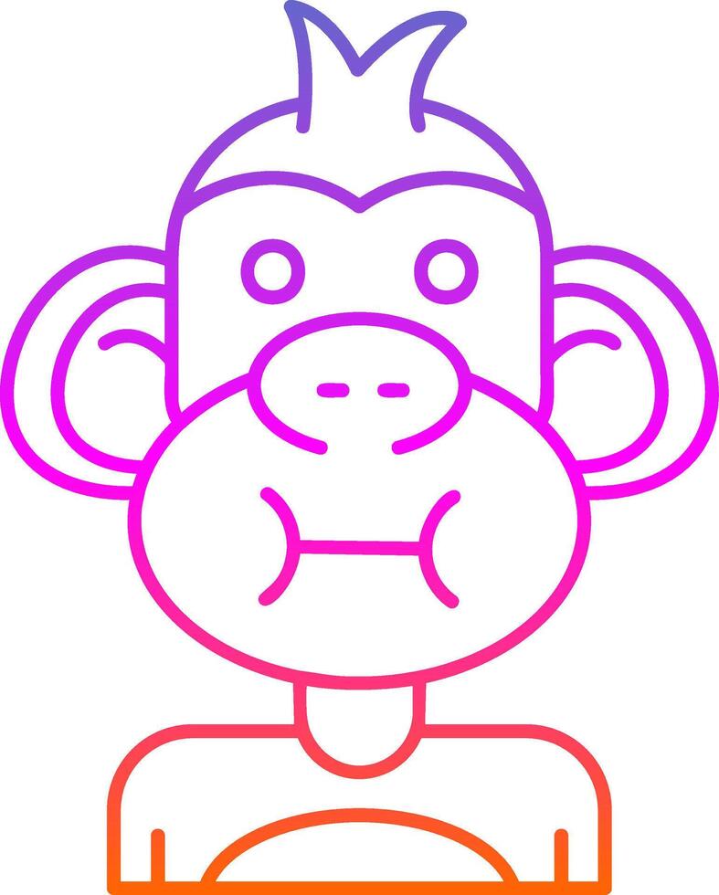 Sickness Line Gradient Icon vector