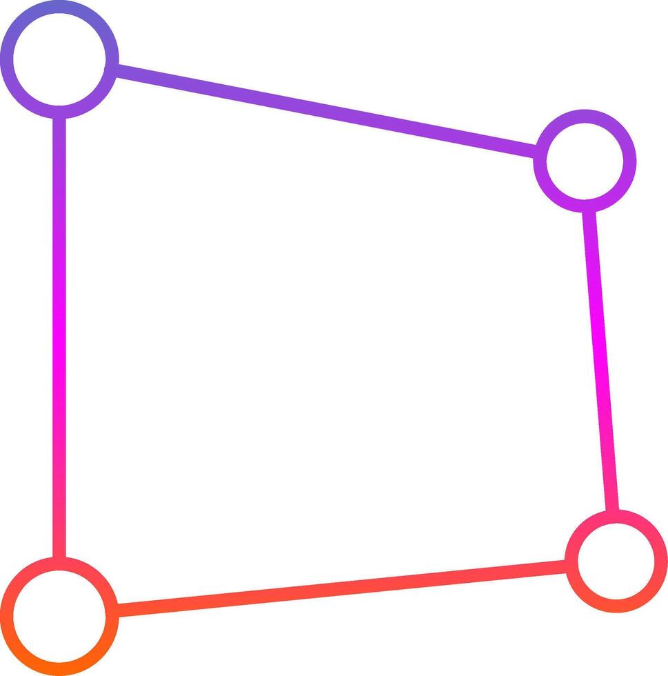 Perspective Line Gradient Icon vector