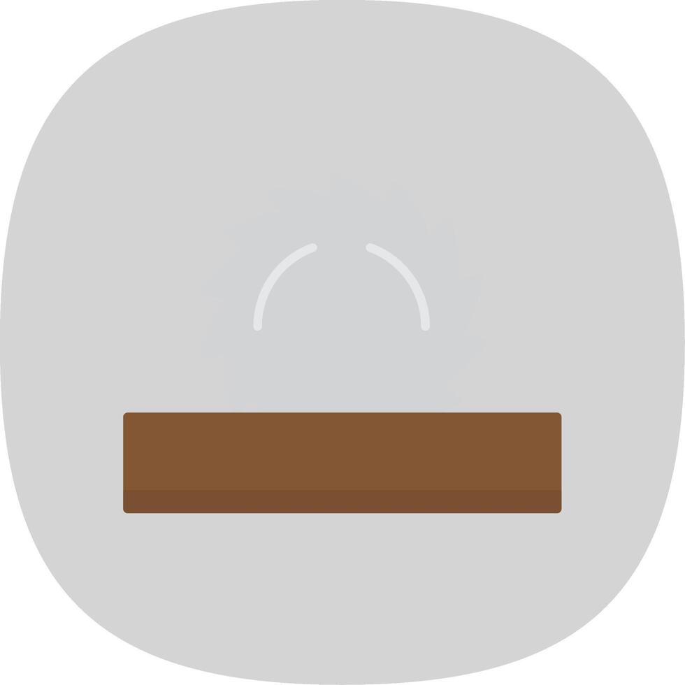 Circular Saw Flat Curve Icon vector