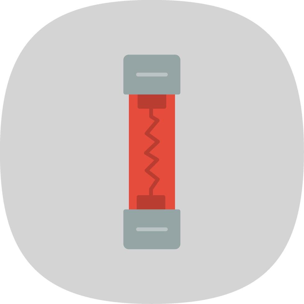 Fuse Flat Curve Icon vector