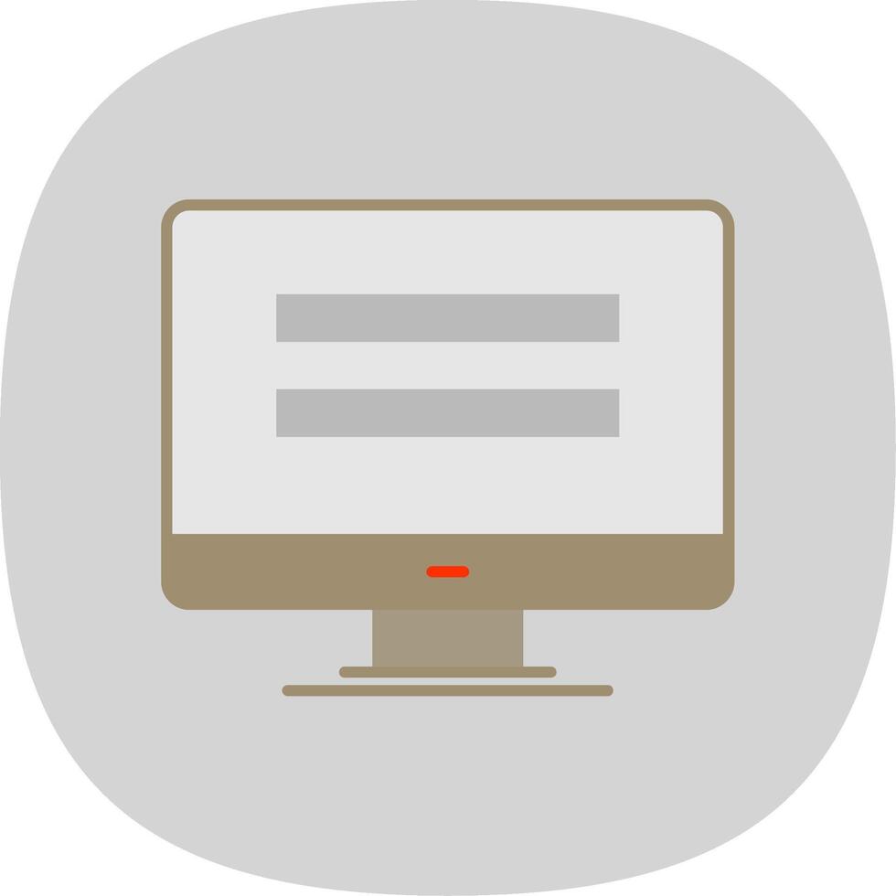 Personal computer Flat Curve Icon 39424310 Vector Art at Vecteezy