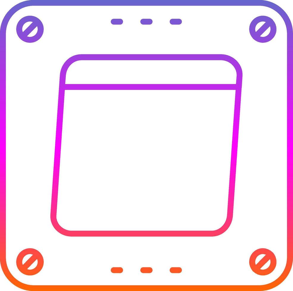 Swtich Line Gradient Icon vector