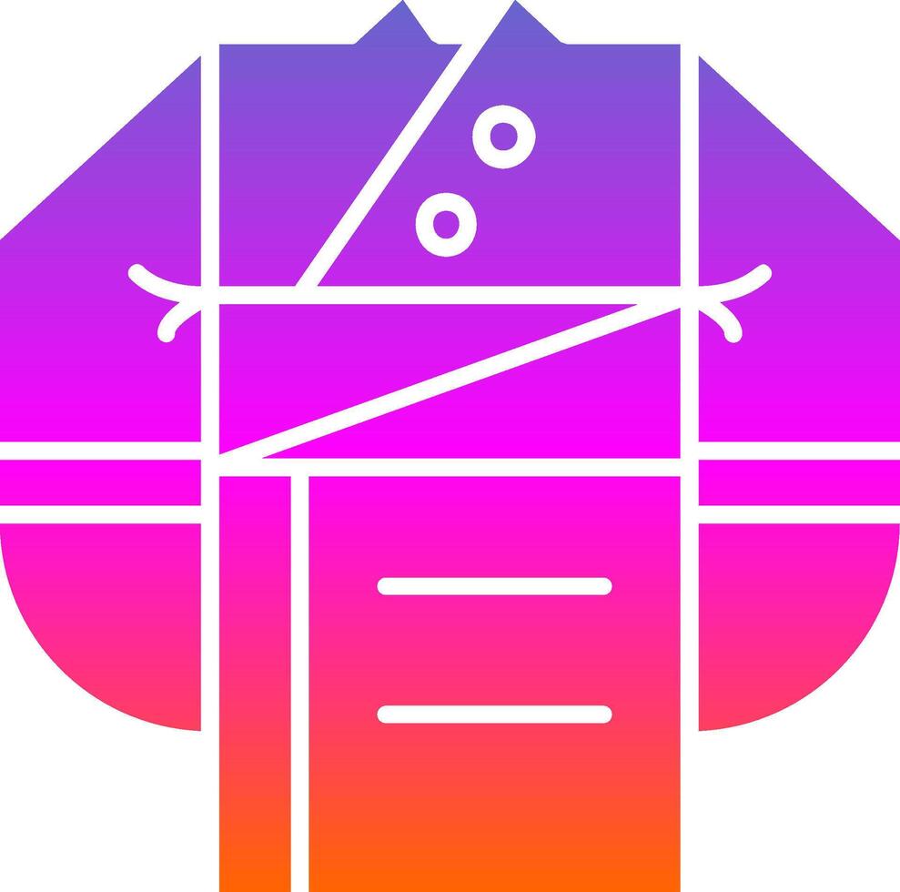 Clothes Glyph Gradient Icon vector