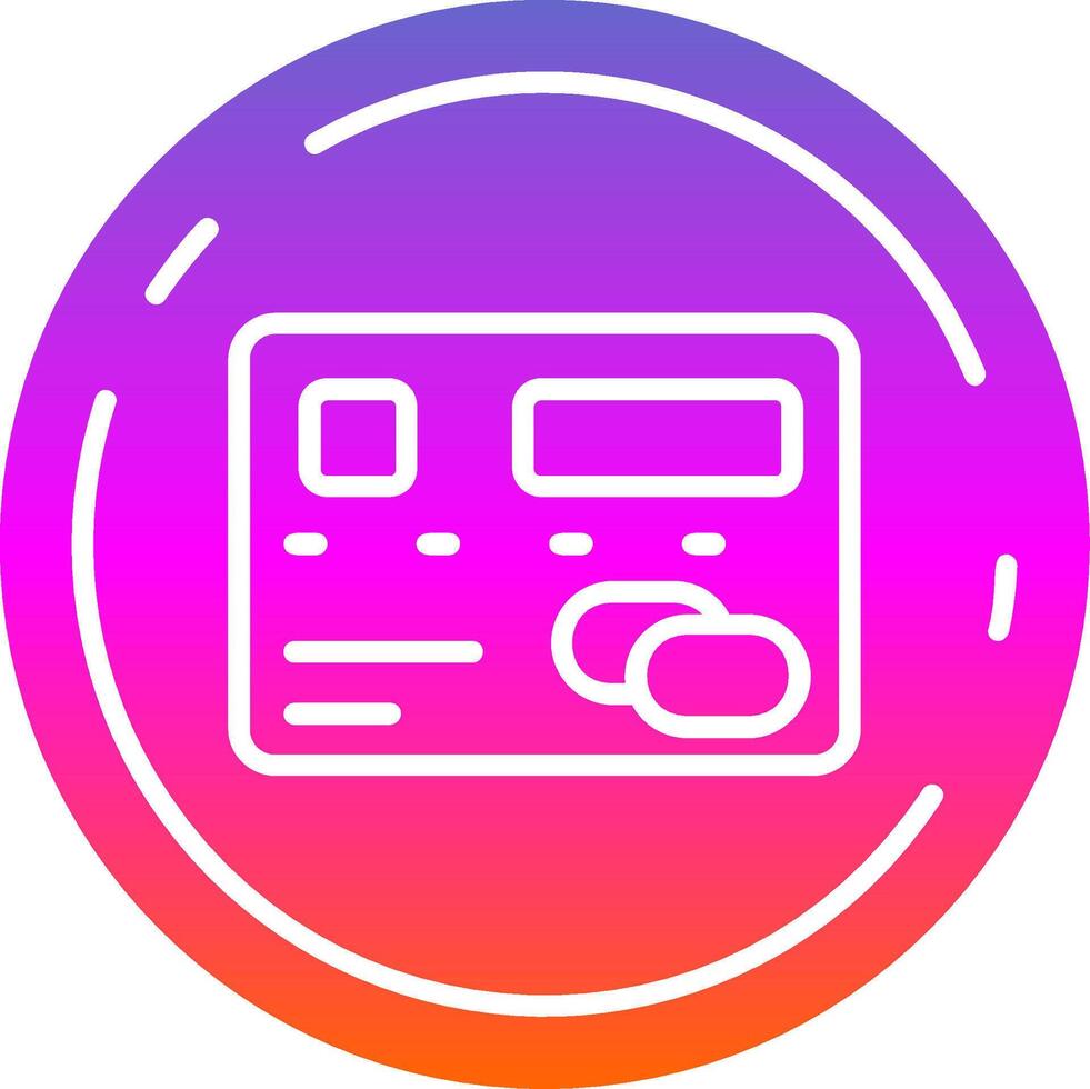 Pay Glyph Gradient Icon vector