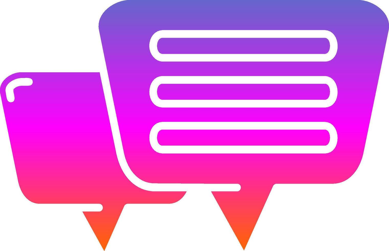 Message Glyph Gradient Icon vector