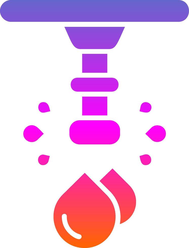 Water Glyph Gradient Icon vector