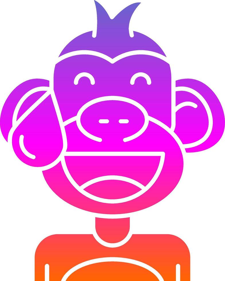 Sweat Glyph Gradient Icon vector