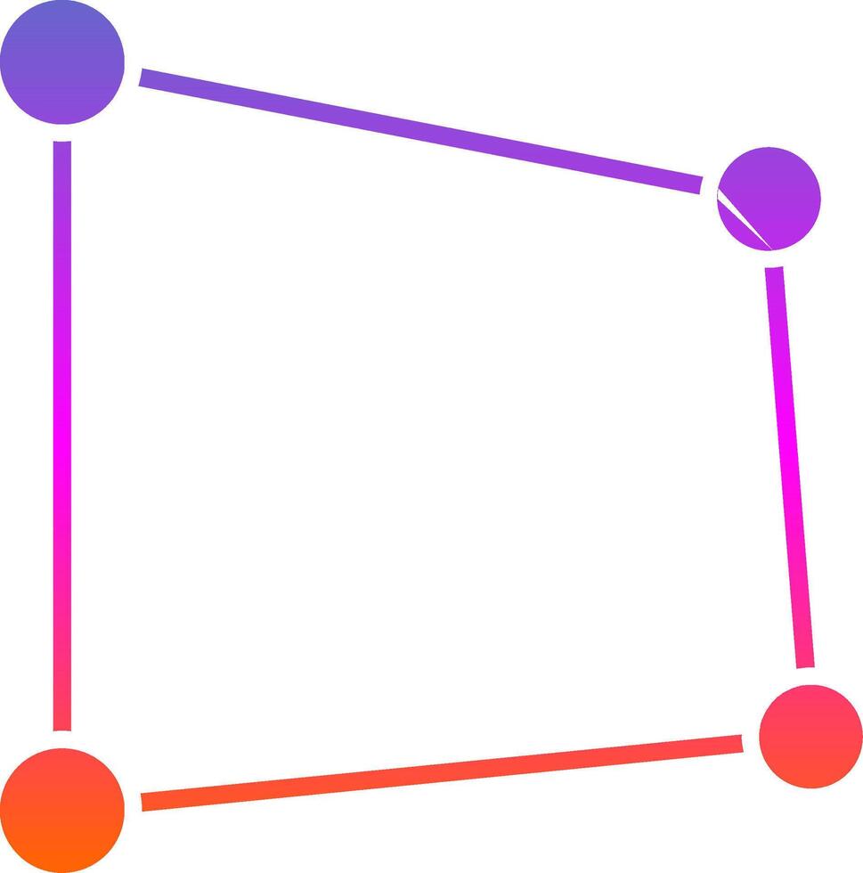 Perspective Glyph Gradient Icon vector