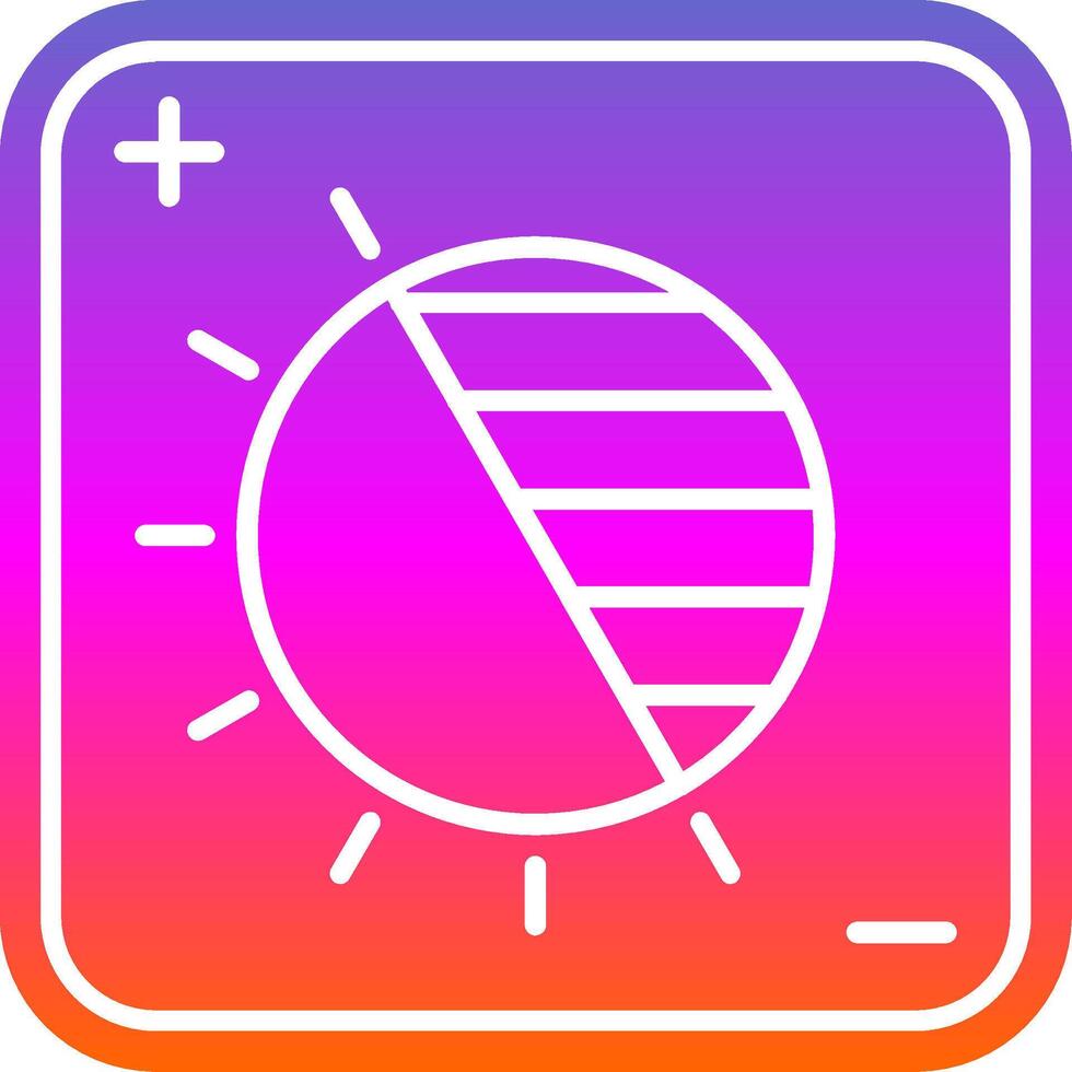 Exposure Glyph Gradient Icon vector