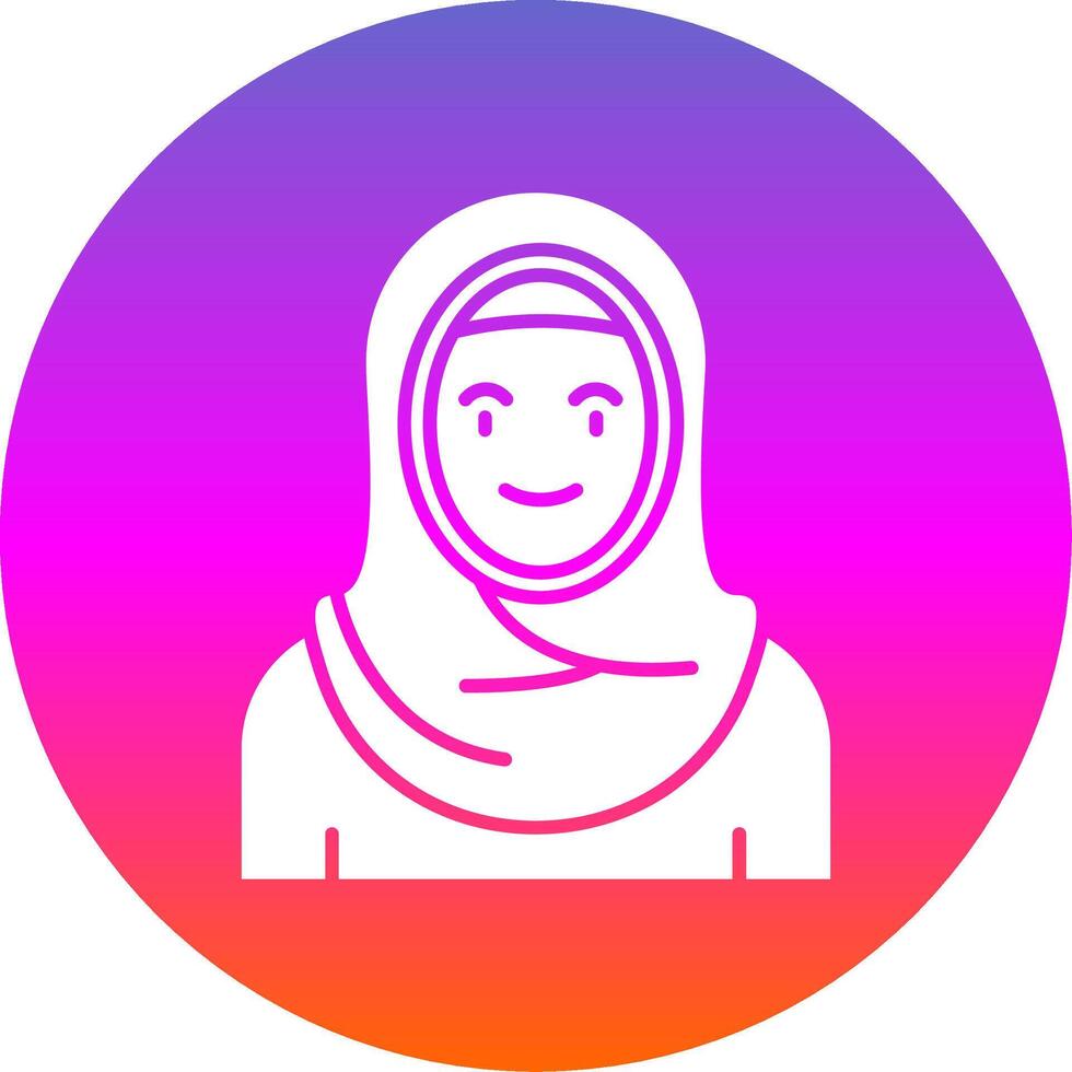 aaba Glyph Gradient Circle Icon vector