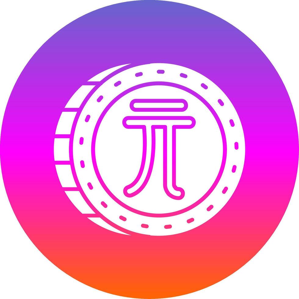 New taiwan dollar Glyph Gradient Circle Icon vector