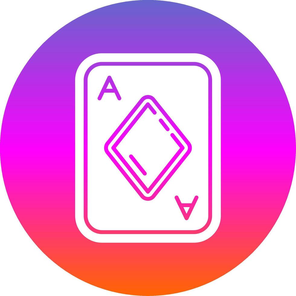 Diamonds Glyph Gradient Circle Icon vector