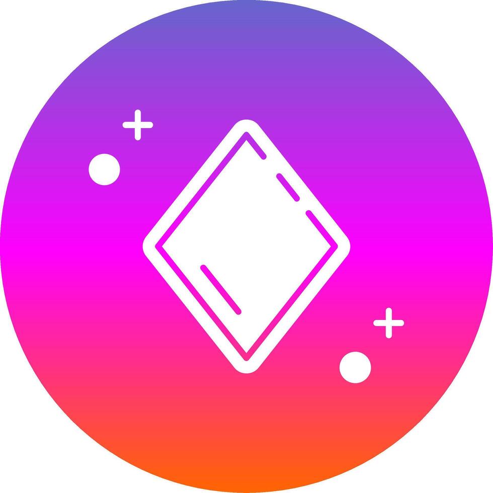 Diamonds Glyph Gradient Circle Icon vector