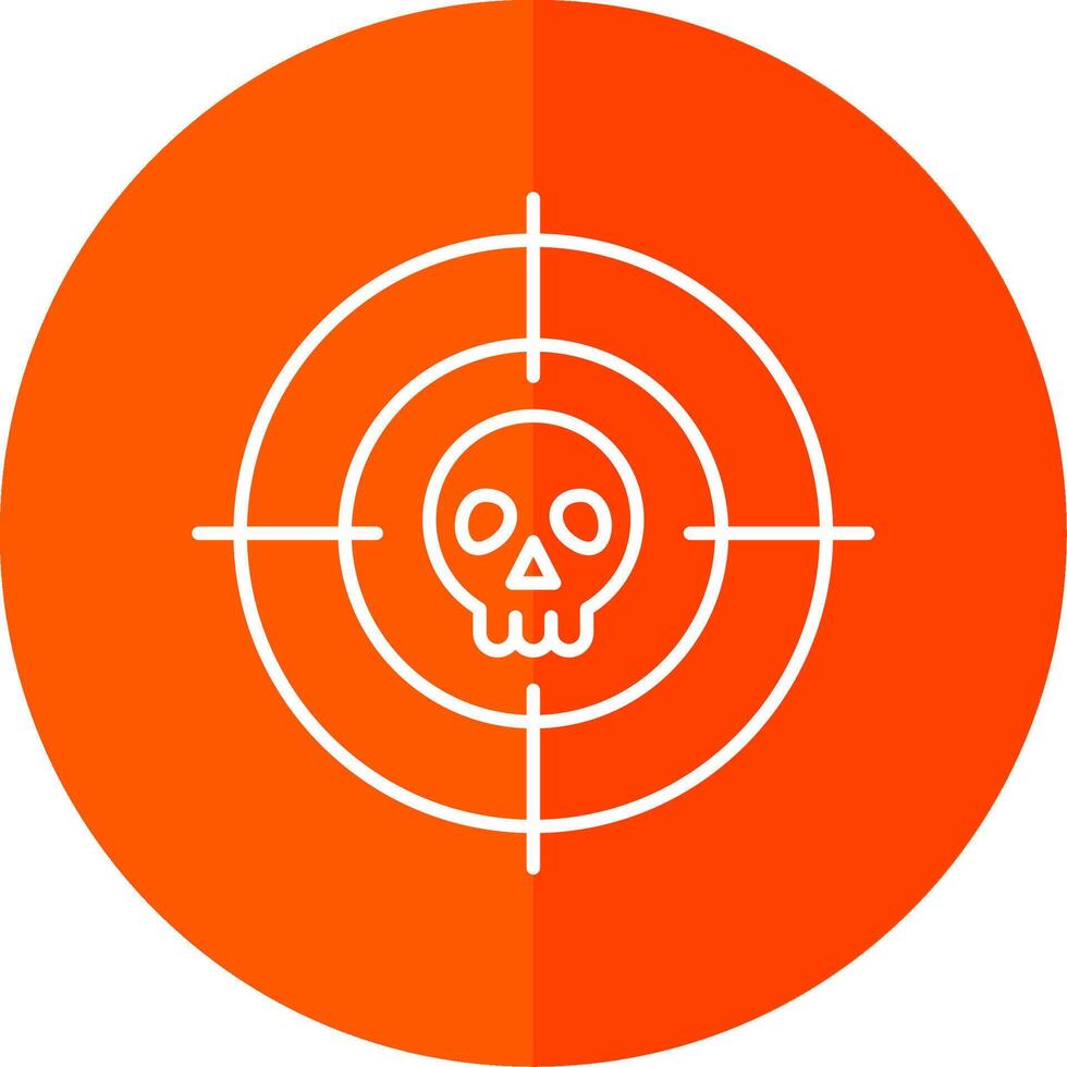 Targeted Line Red Circle Icon vector