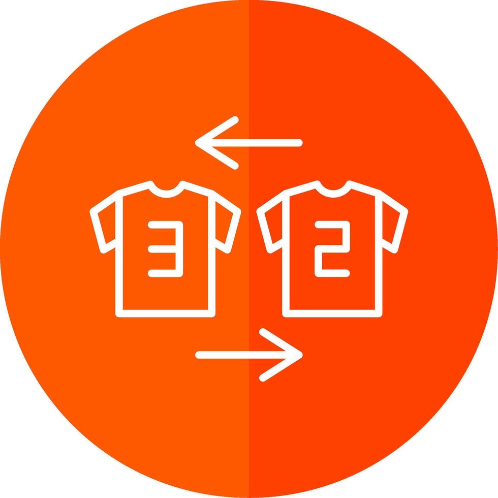 Substitution Line Red Circle Icon vector