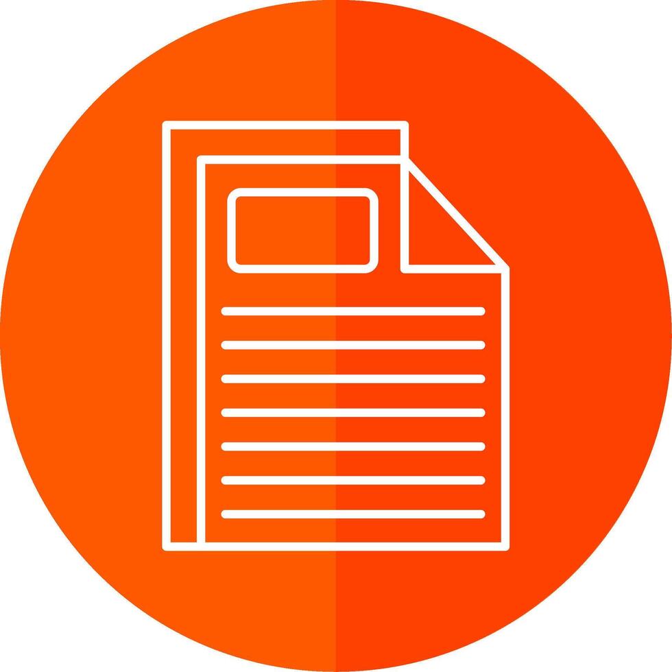 File Line Red Circle Icon vector