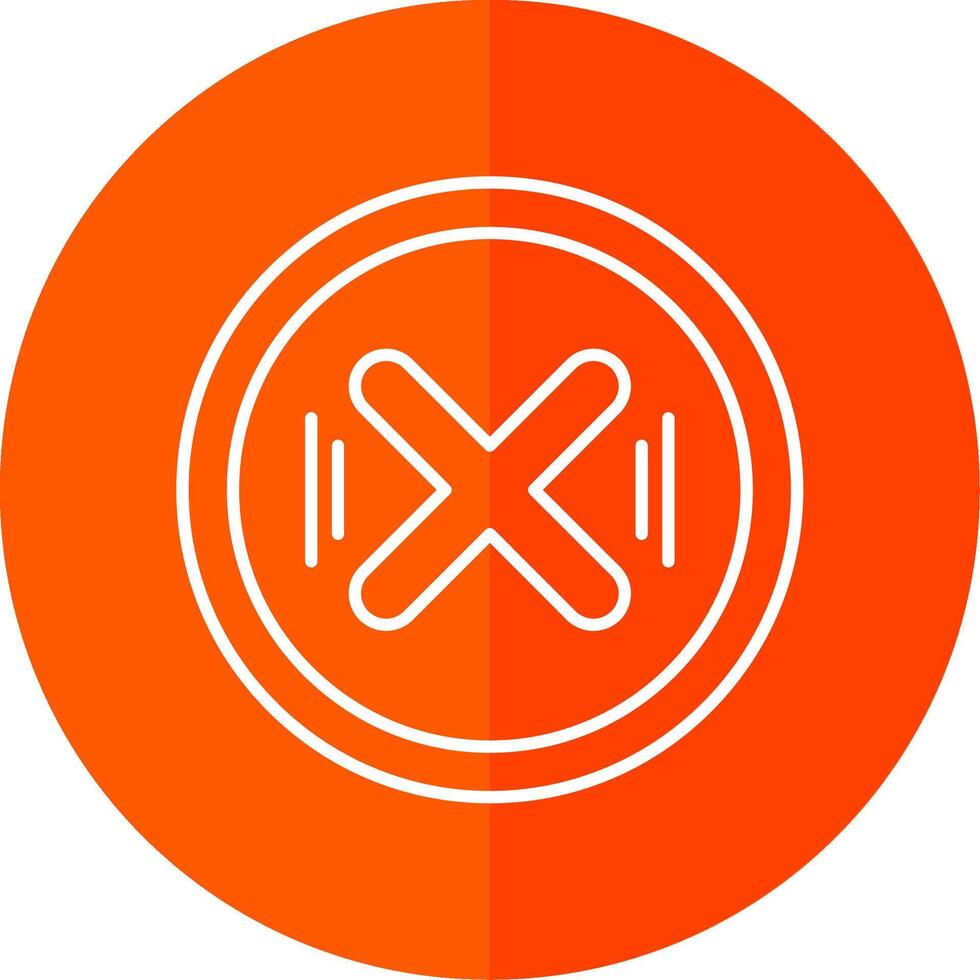 Cancel Line Red Circle Icon vector