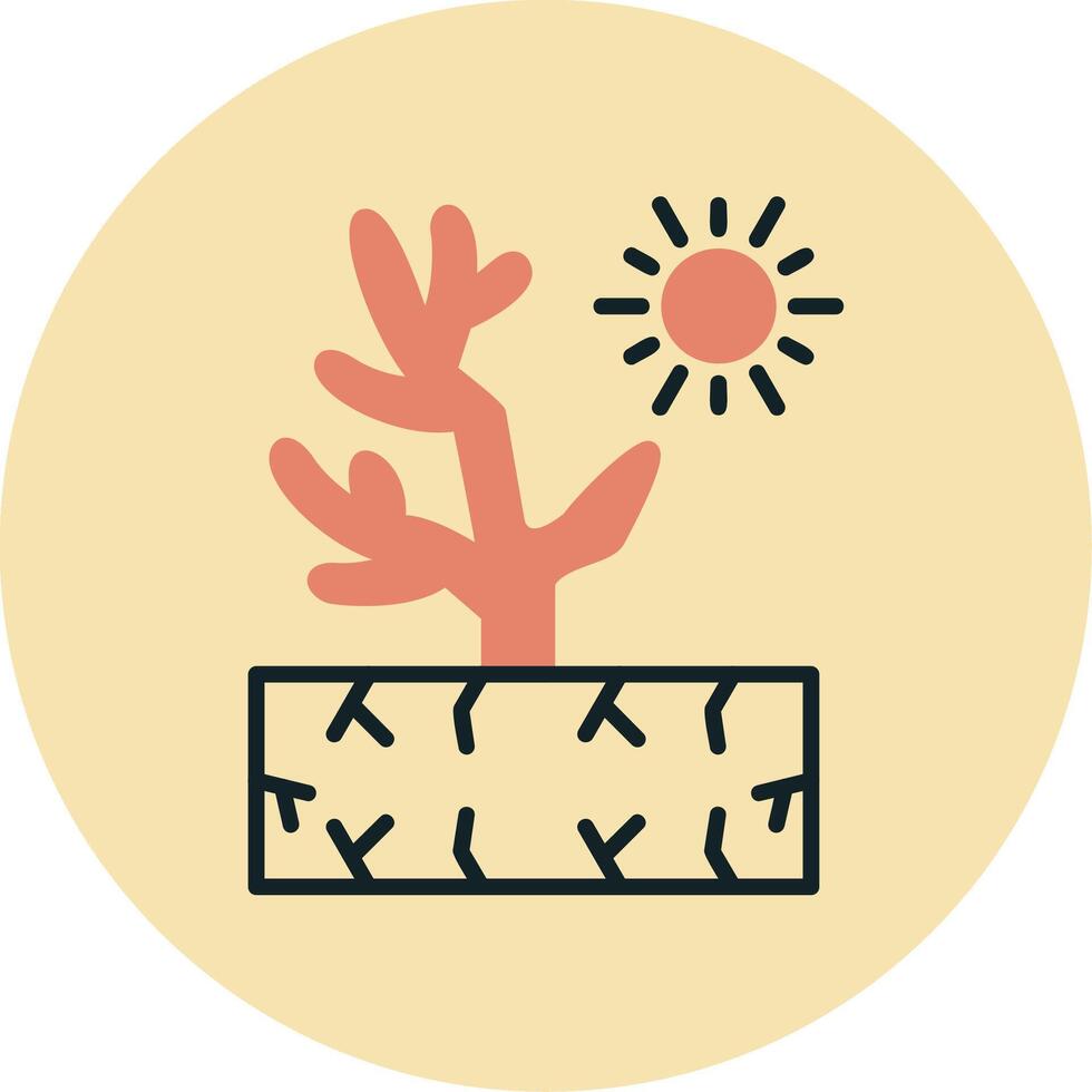 icono de vector de coral