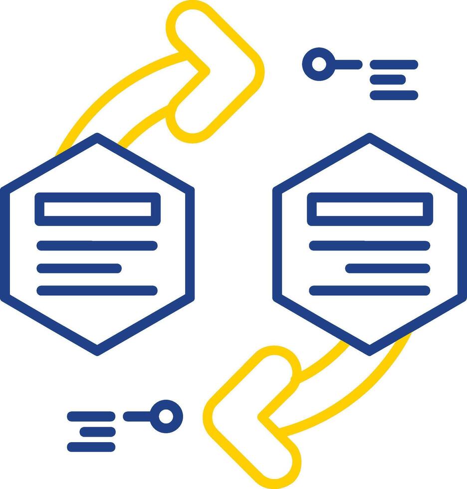 Infographic elements Line Two Color Icon vector