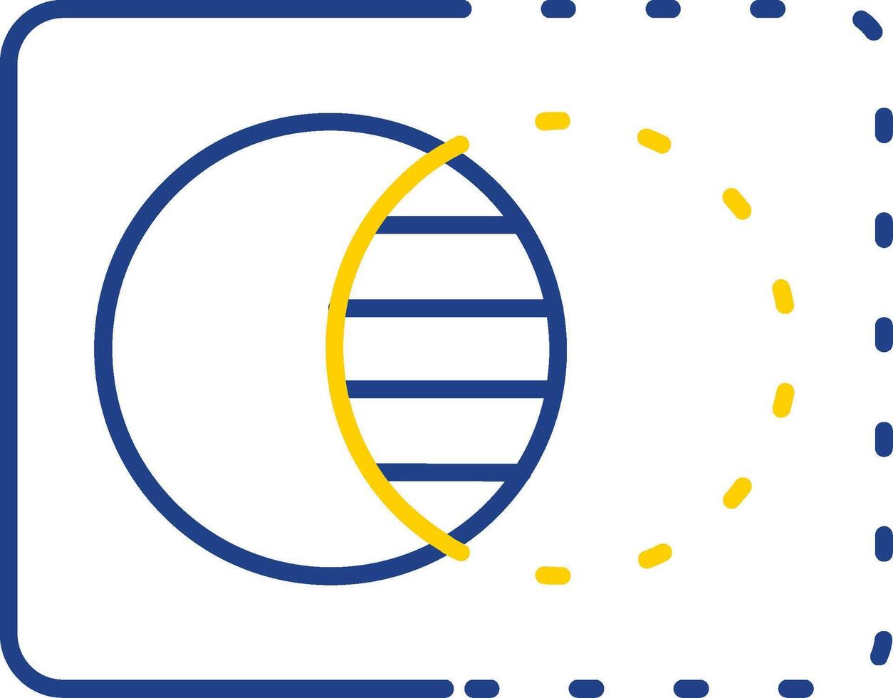 Opacity Line Two Color  Icon vector