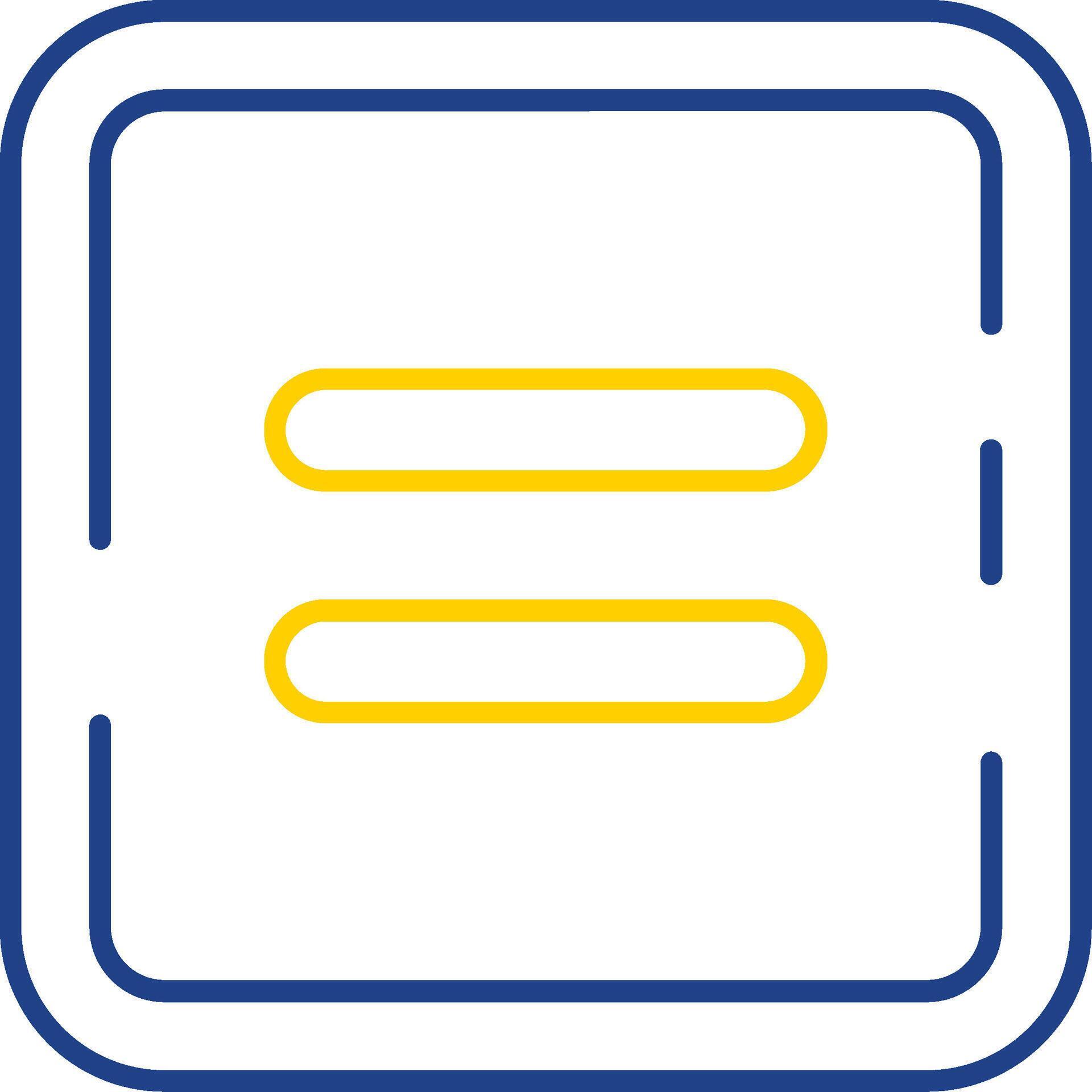 Equal Line Two Color Icon 39426247 Vector Art at Vecteezy