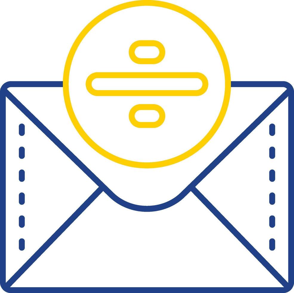 Divide Line Two Color Icon vector