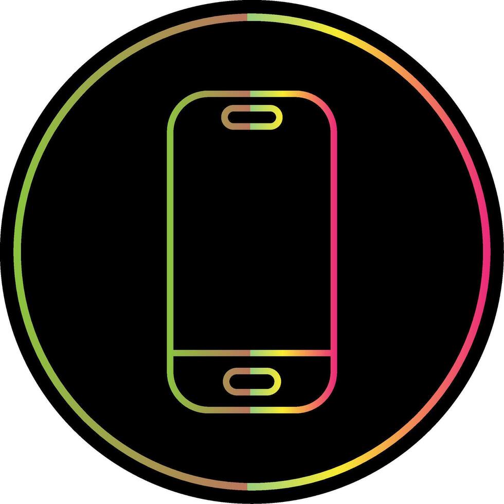 Smartphone Line Gradient Due Color Icon vector