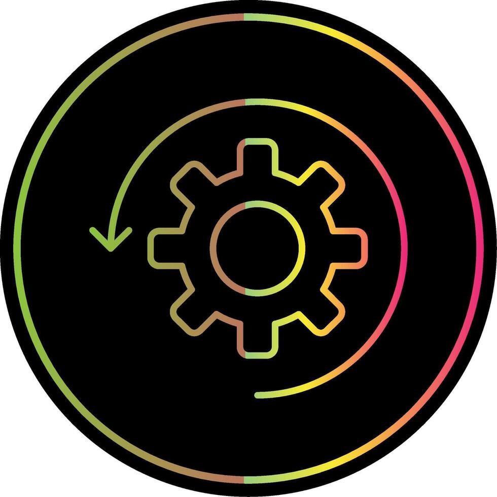 Automate Line Gradient Due Color Icon vector