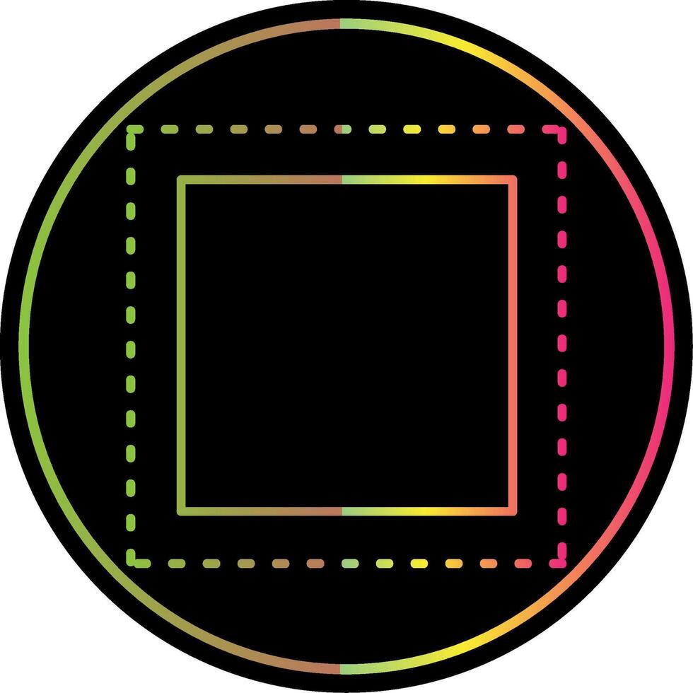 Marquee Line Gradient Due Color Icon vector