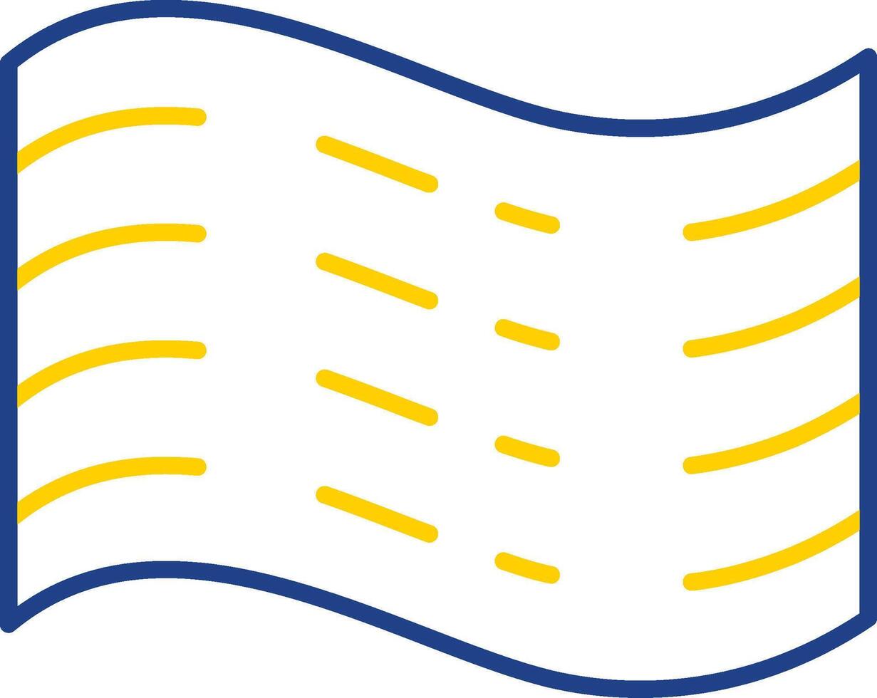 Haze Line Two Color  Icon vector