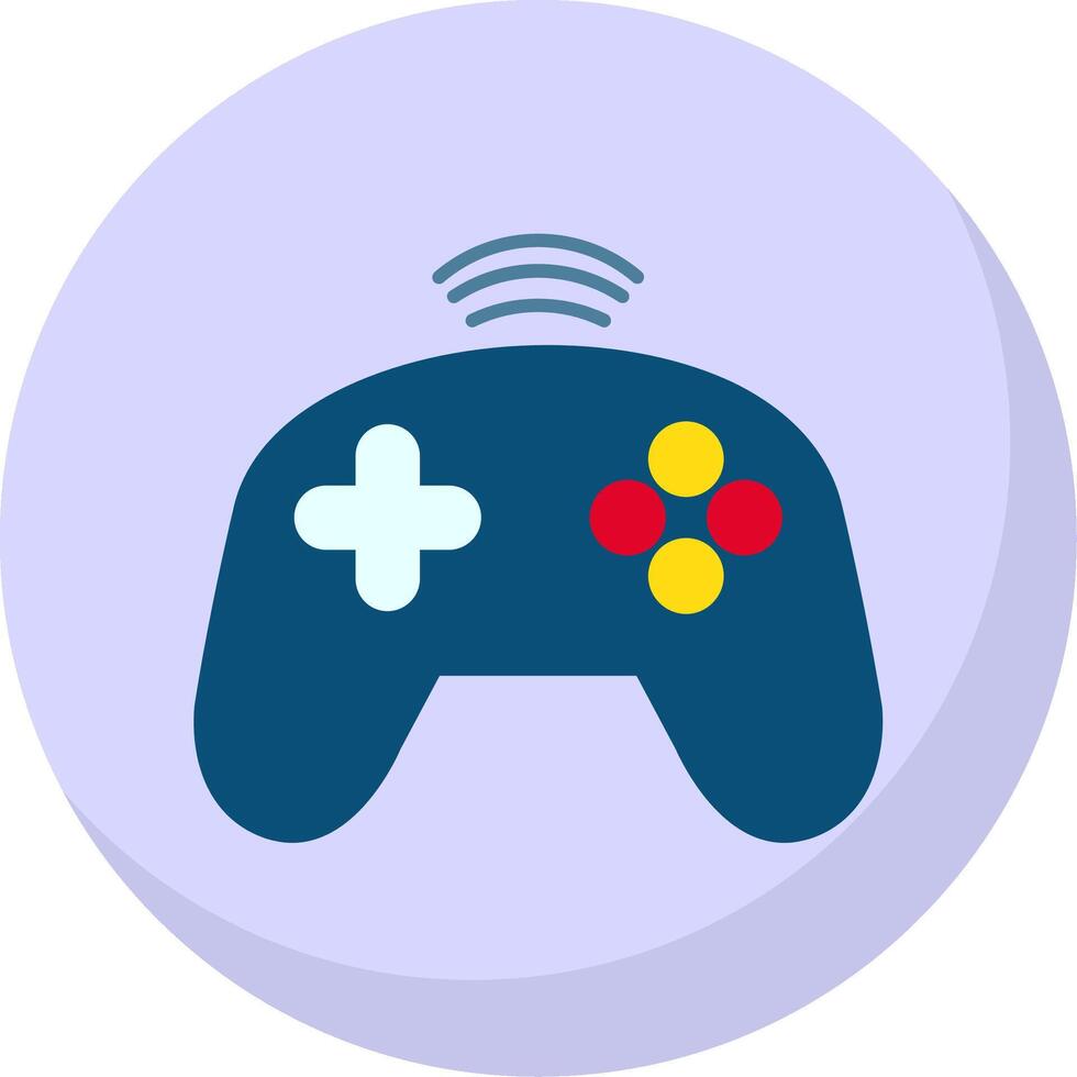 Controller Flat Bubble Icon vector