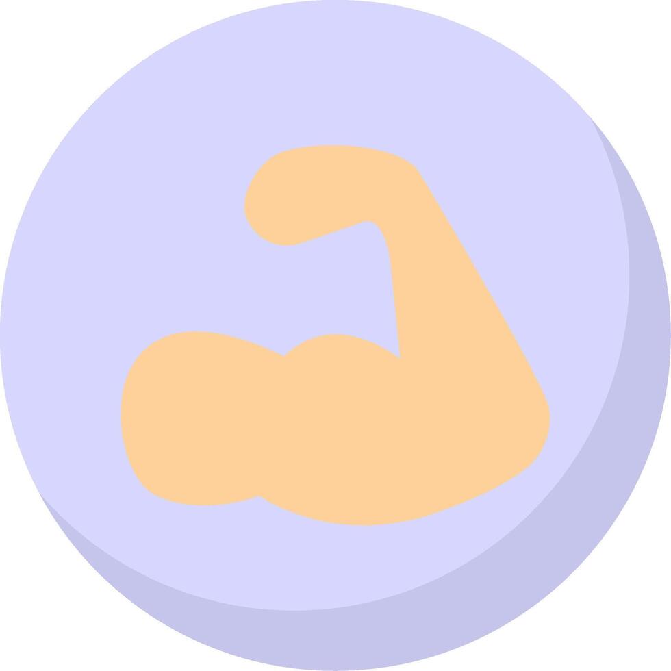 Strength Flat Bubble Icon vector