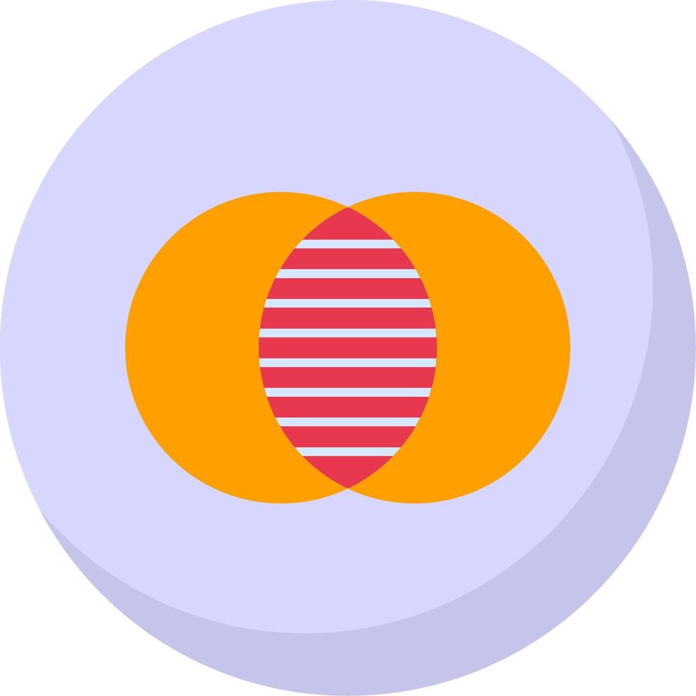 superposición plano burbuja icono vector