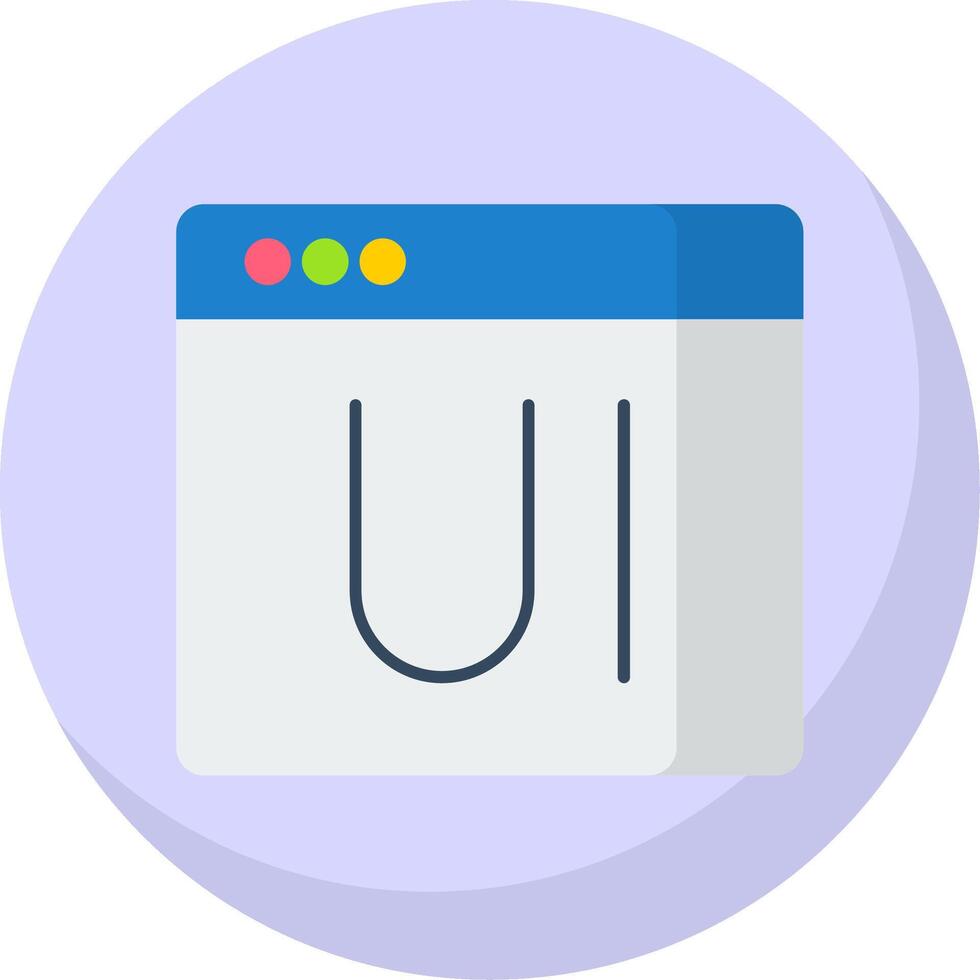 Ui Flat Bubble Icon vector