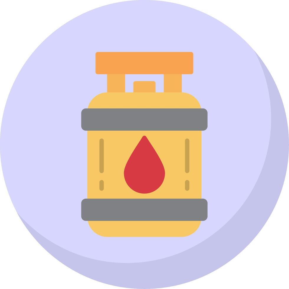 Propane Flat Bubble Icon vector
