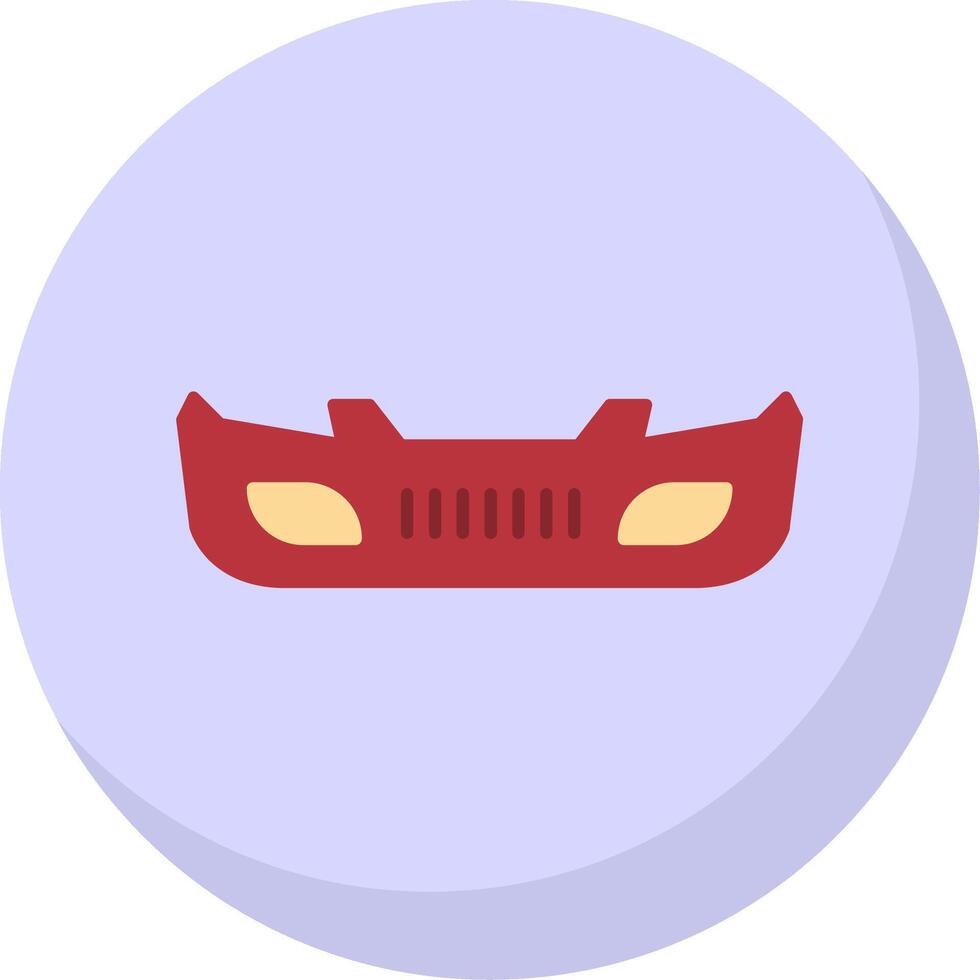 Bumper Flat Bubble Icon vector