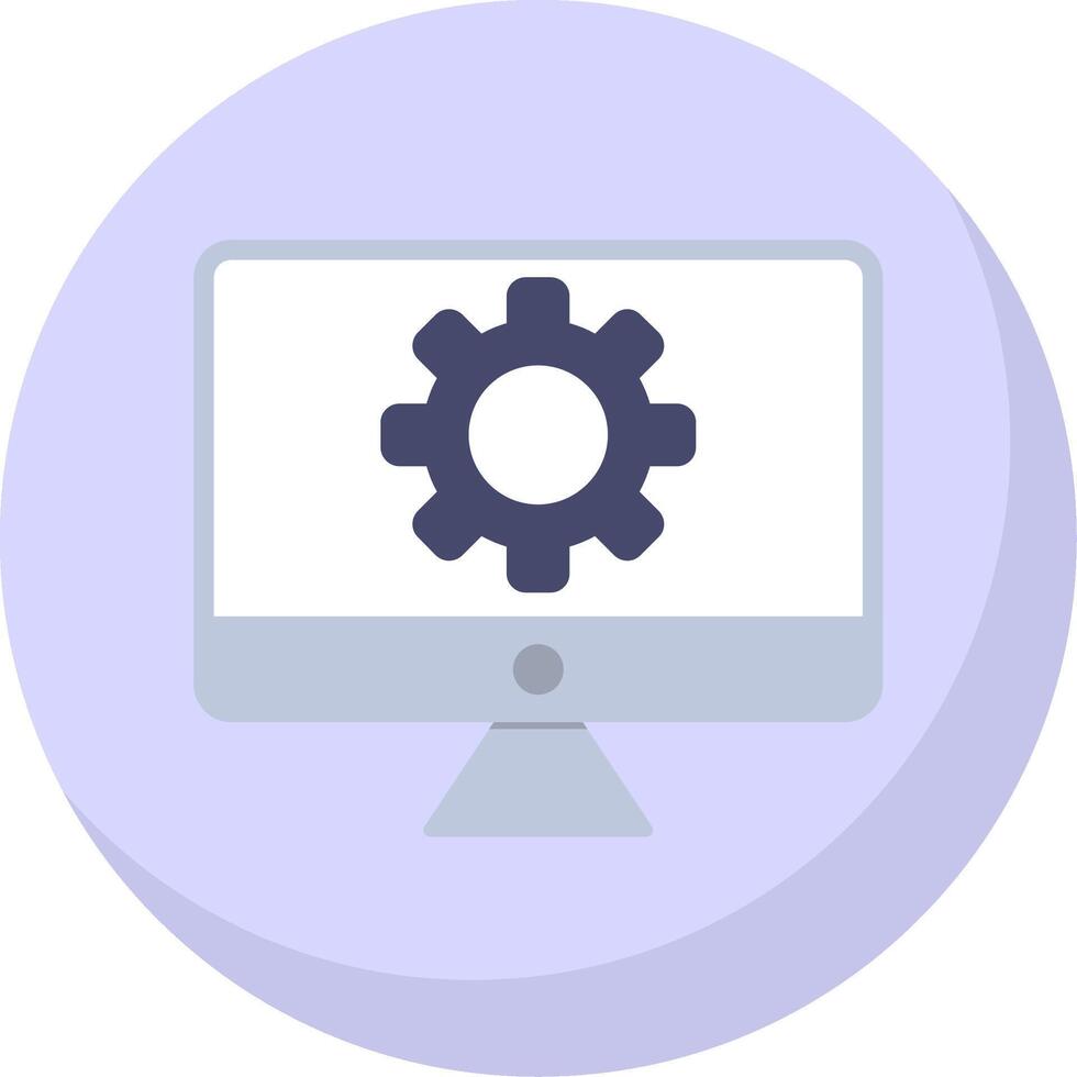 System Flat Bubble Icon vector