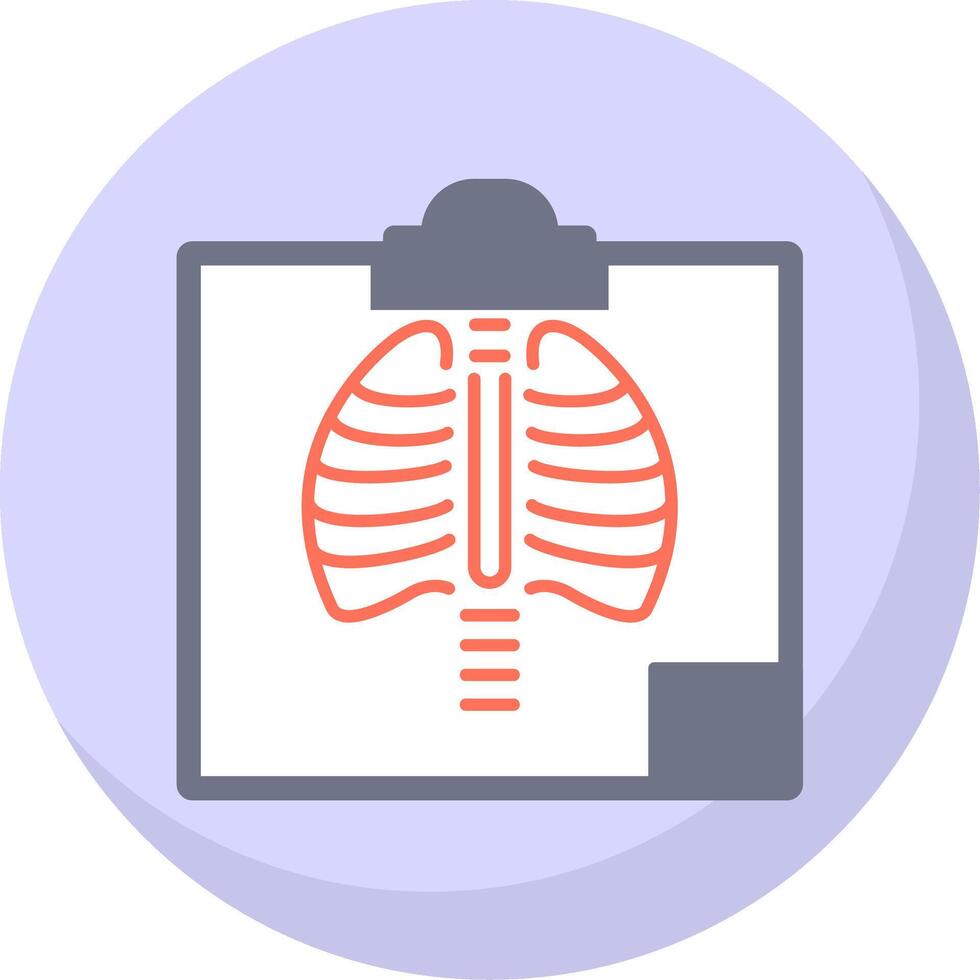 Radiology Flat Bubble Icon vector