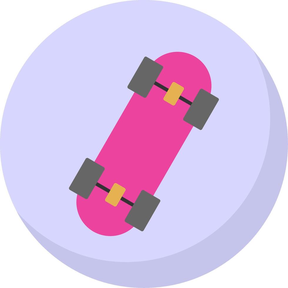 patines plano burbuja icono vector