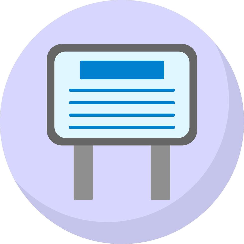 BillBoard Flat Bubble Icon vector