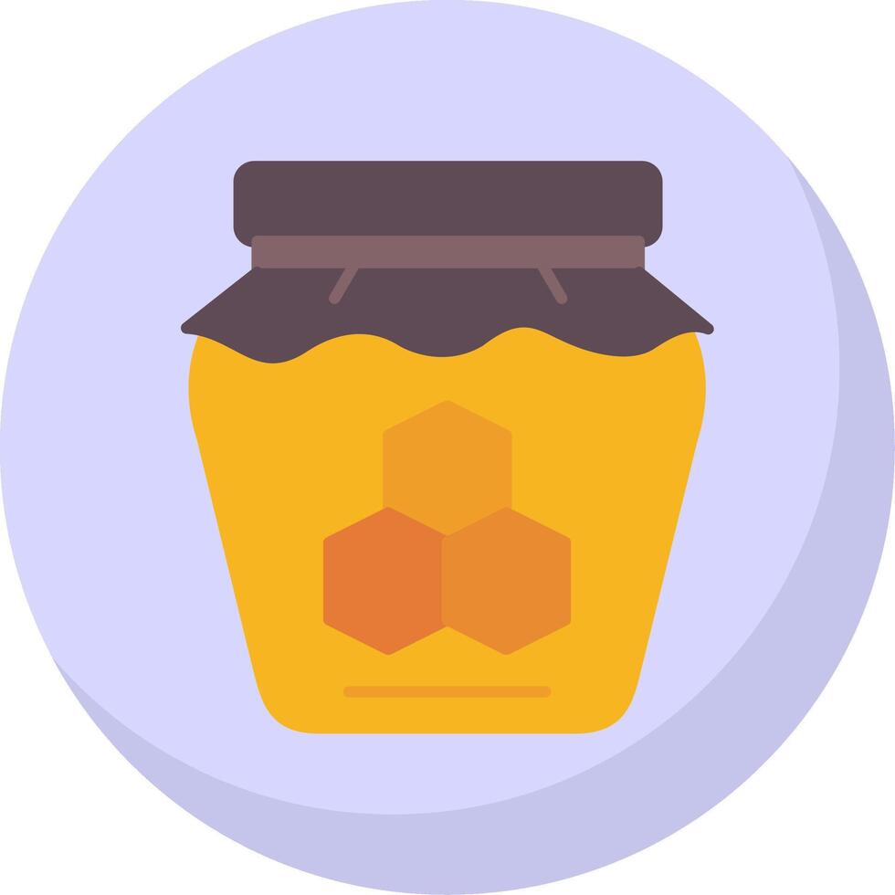 Honey Flat Bubble Icon vector