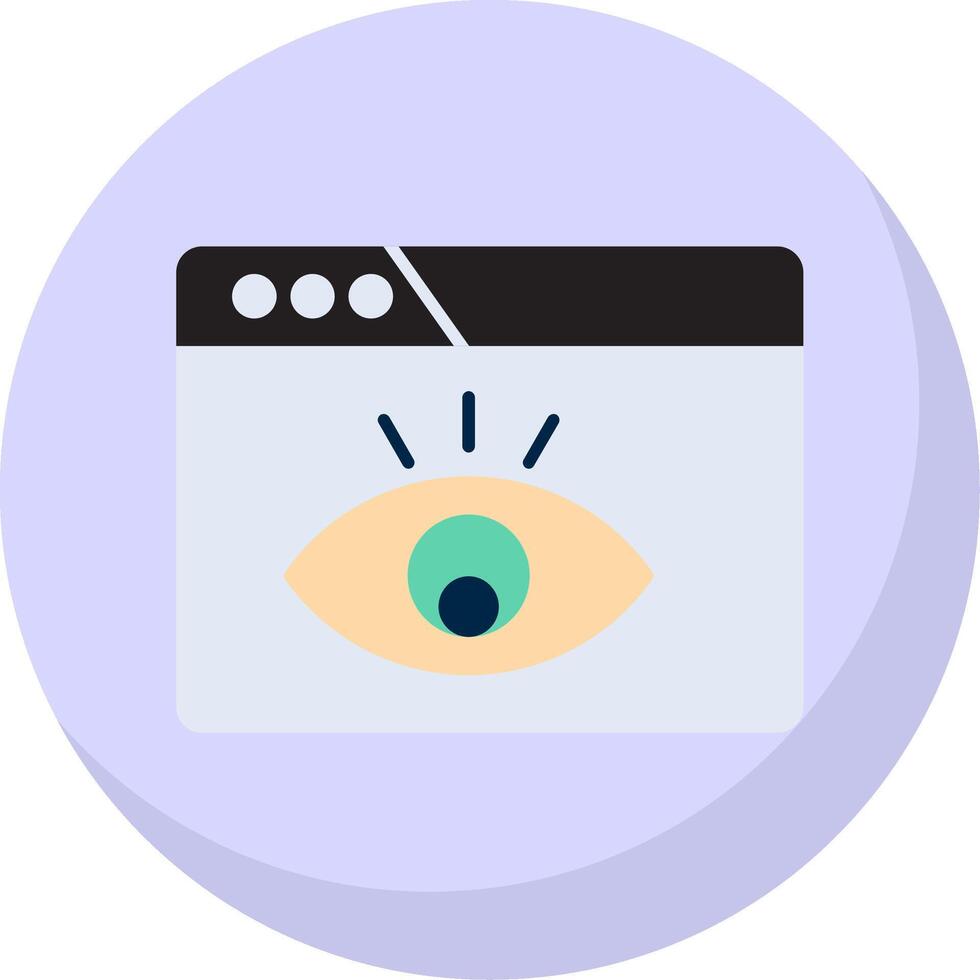 Visualization Flat Bubble Icon vector