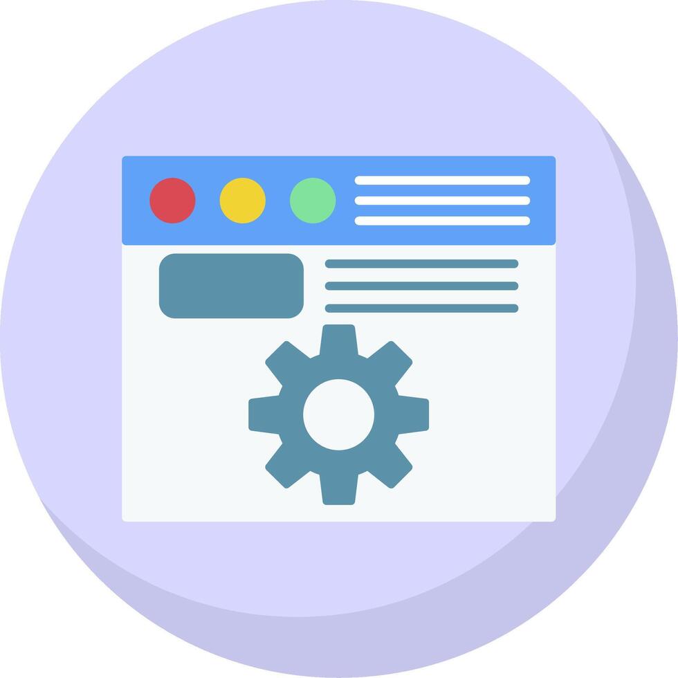 Information Management Flat Bubble Icon vector