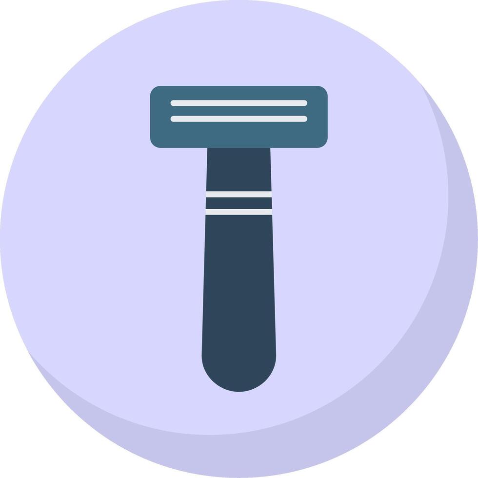 Shaving Razor Flat Bubble Icon vector