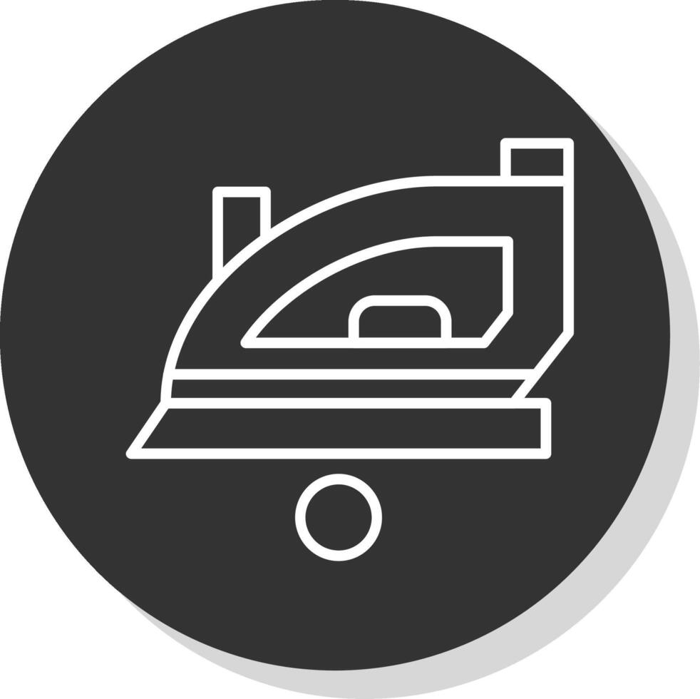 Iron Line Grey  Icon vector