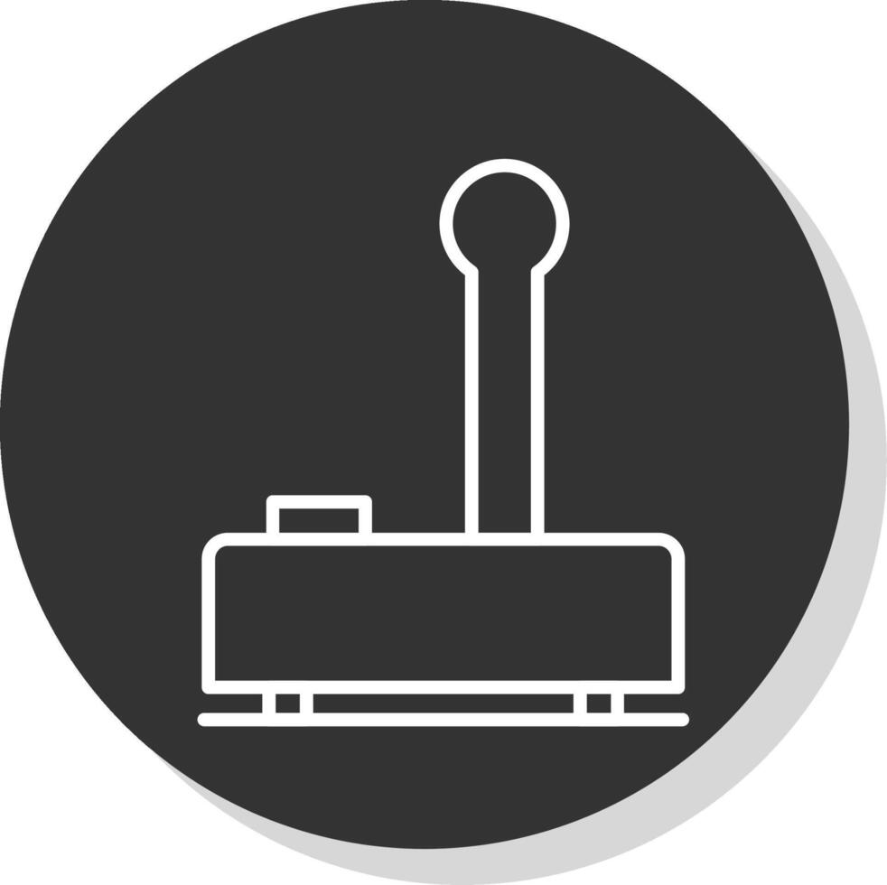 Joystick Line Grey  Icon vector