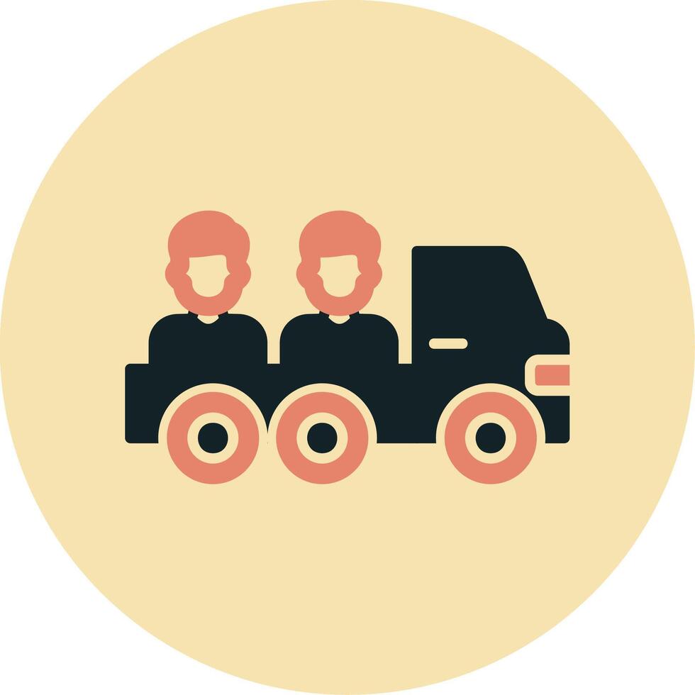 icono de vector de camioneta