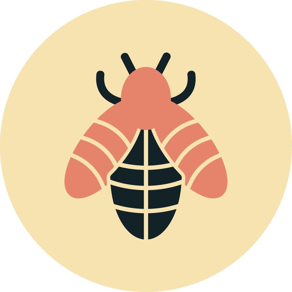 icono de vector de abeja